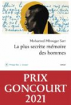 La plus secrète mémoire des hommes - Prix Goncourt